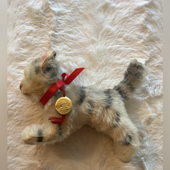 Vintage Hermann Stuffed Genuine Mohair Kitty / Kitten / Cat - Picture 8 of 16
